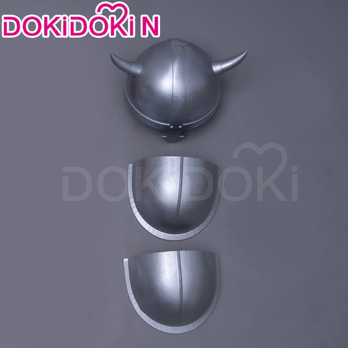 【In Stock】【Size S-2XL】DokiDoki-N Anime Cosplay Costume / Helmet / Shoulder Armor Red Cloak Brown Top