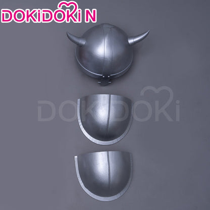 【In Stock】【Size S-2XL】DokiDoki-N Anime Cosplay Costume / Helmet / Shoulder Armor Red Cloak Brown Top