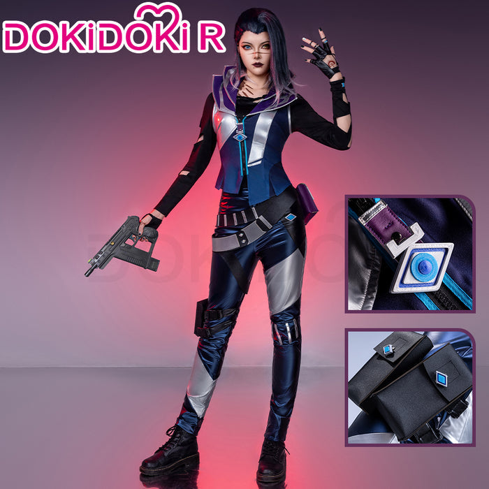 【In Stock】【Size S-2XL】DokiDoki-R Game Valorant Cosplay Fade Costume Hazal Eyletmez