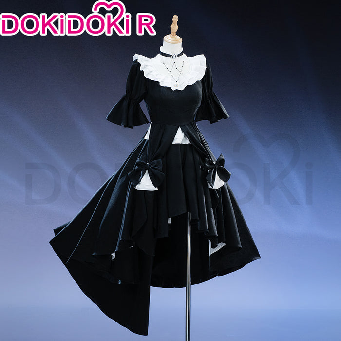 【In Stock】【Size S-3XL】DokiDoki-R Anime Cosplay Costume Black Dress White Rose