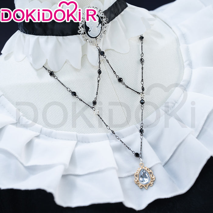 【In Stock】【Size S-3XL】DokiDoki-R Anime Cosplay Costume Black Dress White Rose