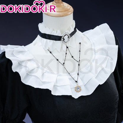 【In Stock】【Size S-3XL】DokiDoki-R Anime Cosplay Costume Black Dress White Rose