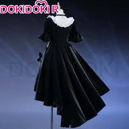 【In Stock】【Size S-3XL】DokiDoki-R Anime Cosplay Costume Black Dress White Rose