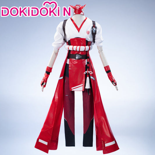 【In Stock】【Size XS-3XL】DokiDoki-N Game Cosplay Costume Red White Kimono
