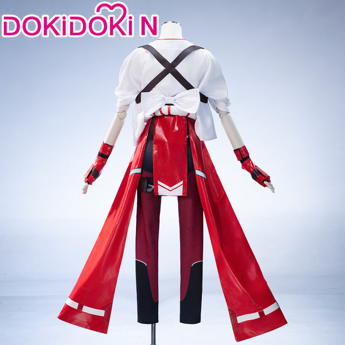 【In Stock】【Size XS-3XL】DokiDoki-N Game Cosplay Costume Red White Kimono
