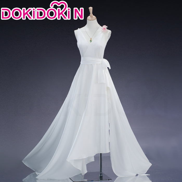 【In Stock】【Size XS-3XL】DokiDoki-R Anime Cosplay Costume White Dress Casual Wear