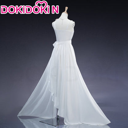 【In Stock】【Size XS-3XL】DokiDoki-R Anime Cosplay Costume White Dress Casual Wear