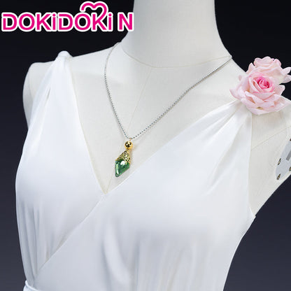 【In Stock】【Size XS-3XL】DokiDoki-R Anime Cosplay Costume White Dress Casual Wear