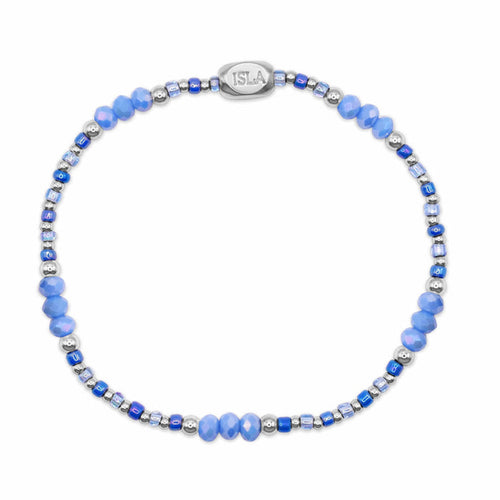 Isla Coastal Crystals Riviera Stretch Bracelet – Tidal Wave Crystal & Silver, Waterproof, Tarnish-Free Isla Coastal Crystals Riviera Stretch Bracelet – Tidal Wave Crystal & Silver, Waterproof, Tarnish-Free Bracelet