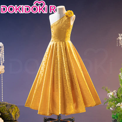 【Kids Version】【Height Fits 120-160cm】DokiDoki-R Anime Cosplay Costume Rabbit Yellow Dress