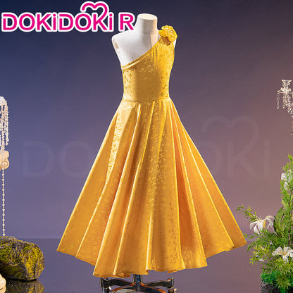 【Kids Version】【Height Fits 120-160cm】DokiDoki-R Anime Cosplay Costume Rabbit Yellow Dress