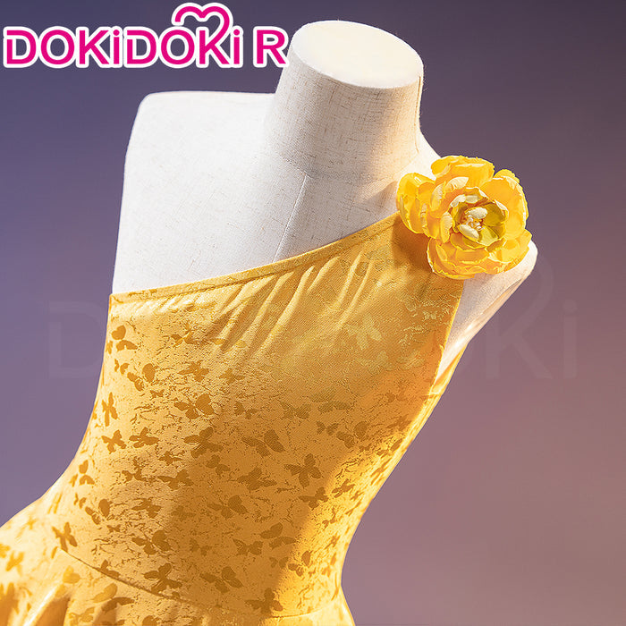 【Kids Version】【Height Fits 120-160cm】DokiDoki-R Anime Cosplay Costume Rabbit Yellow Dress