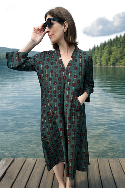 Kiitoslife Forest Bloom Cotton Dress