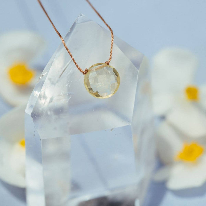Lemon Quartz Gemstone Necklace - You Are Amazing Lemon Quartz You Are Amazing Necklace | Gemstone Gift for Her | The Red Owl Necklaces