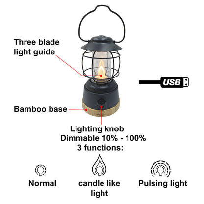 LUMIERE AU LED RECHARGEABLE POUR MAISON ET CAMPING WHITE MOUNTAIN