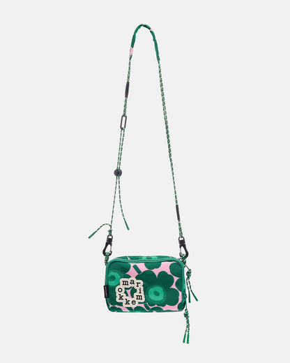 Marimekko Iloisa Mini Unikko Shoulder Bag Green/Pink