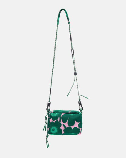 Marimekko Iloisa Mini Unikko Shoulder Bag Green/Pink