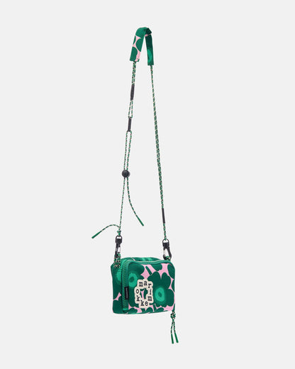 Marimekko Iloisa Mini Unikko Shoulder Bag Green/Pink