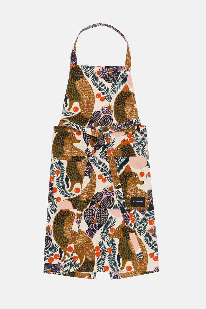Marimekko Pieni Ketunmarja Apron White