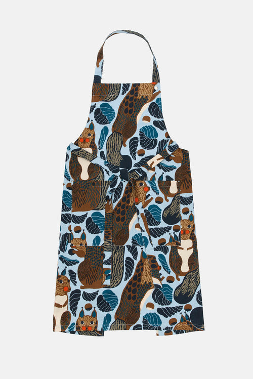 Marimekko Pieni Kurre Apron Sky Blue