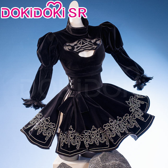 【Minor Defects Sale – Final Sale】【Size S-3XL】DokiDoki-SR Game Cosplay White / Black Dress Costume