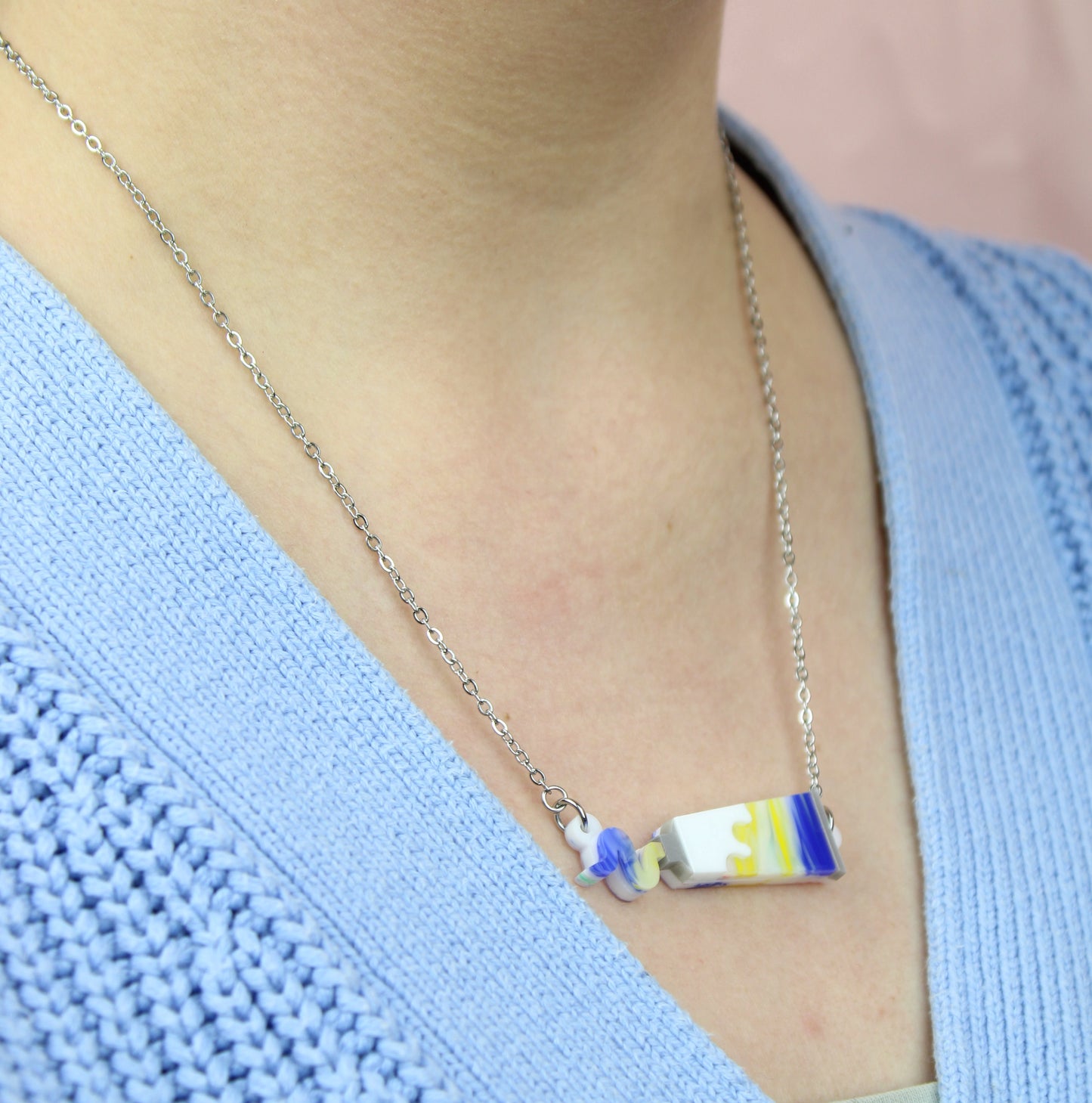 This Is An Art Paint Tube Necklace
