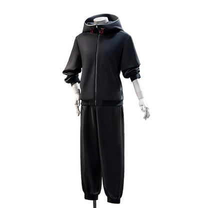 【Partial Ready For Ship】【Size S-3XL】Dokidoki-N Anime Cosplay Costume Black Hoodie Set Casual Wear