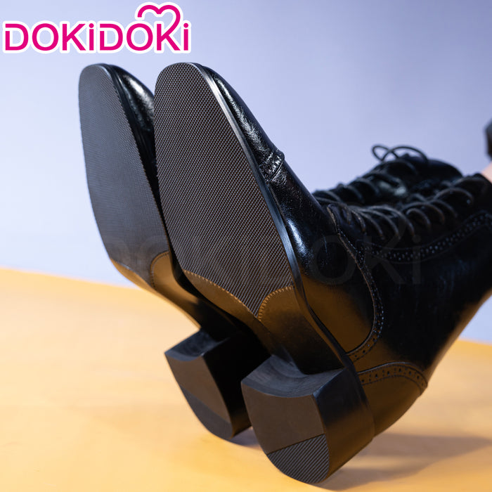 【Partially Ready For Ship】【15CM】DokiDoki Height Increasing Shoes / Elevator Shoes Black / Red Sole Bottom Leather Shoes