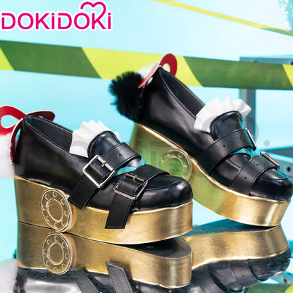 【Partially Ready For Ship】DokiDoki Game Zenless Zone Zero Cosplay Dialyn Shoes Black Gold ZZZ
