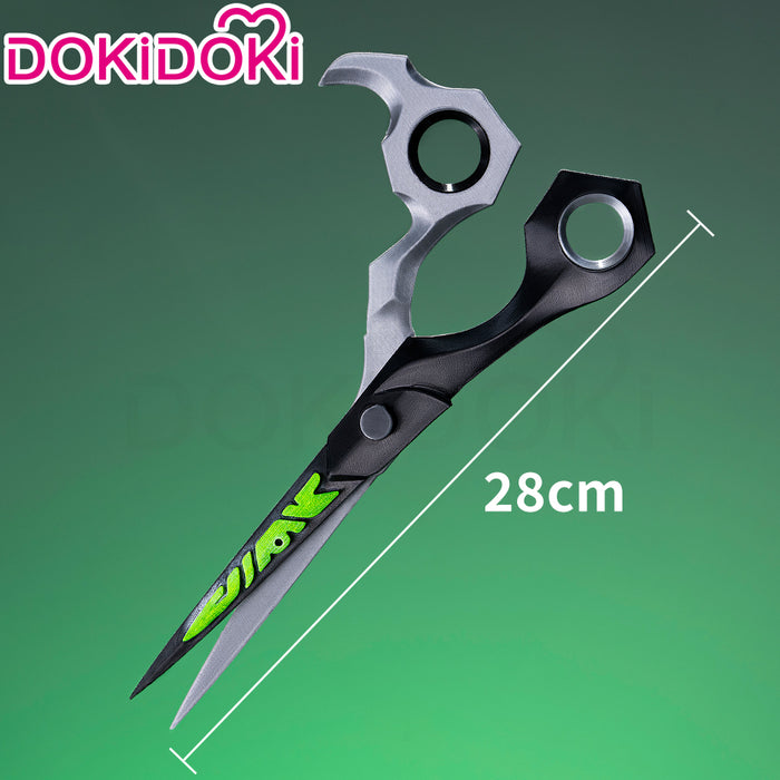 【Partially Ready For Ship】【Glowing】【28 / 100 CM】DokiDoki Anime GACHIAKUTA Cosplay Riyo Reaper Prop Scissors