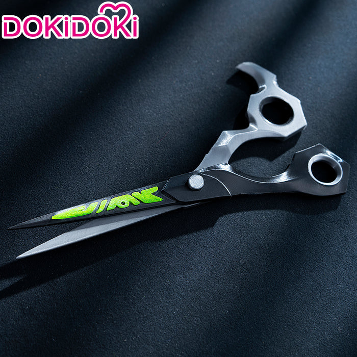 【Partially Ready For Ship】【Glowing】【28 / 100 CM】DokiDoki Anime GACHIAKUTA Cosplay Riyo Reaper Prop Scissors