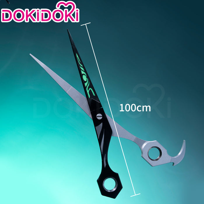 【Partially Ready For Ship】【Glowing】【28 / 100 CM】DokiDoki Anime GACHIAKUTA Cosplay Riyo Reaper Prop Scissors