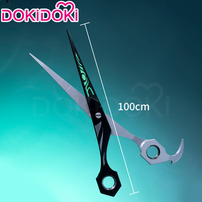 【Partially Ready For Ship】【Glowing】【28 / 100 CM】DokiDoki Anime GACHIAKUTA Cosplay Riyo Reaper Prop Scissors