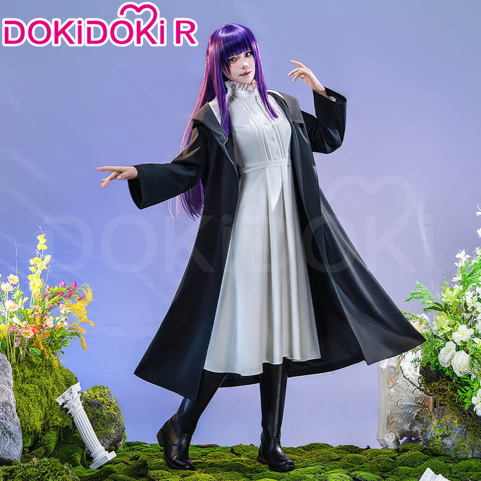 【Partially Ready For Ship】【Size S-2XL】DokiDoki-R Anime Cosplay Costume Black Coat White Dress Casual Wear