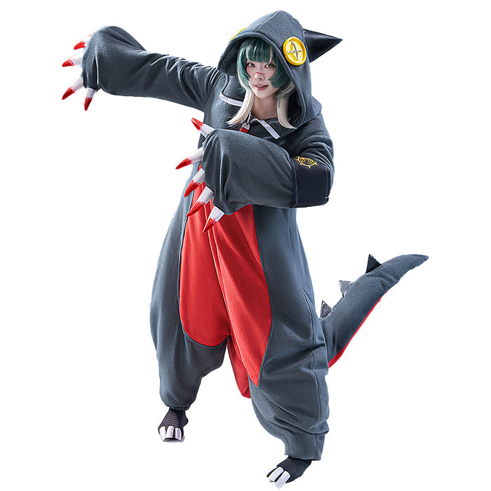 【Partially Ready For Ship】【Size S-3XL】DokiDoki-R Anime GACHIAKUTA Cosplay Guita Costume Cute Pajamas With Shoes Fleece / Trench Coat Fabric Version Halloween