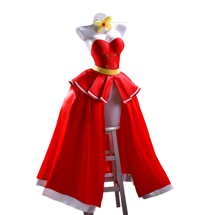 【Partially Ready For Ship】【Size S-3XL】DokiDoki-R Anime Hell Hotel Cosplay Costume Red Dress Party Outfit