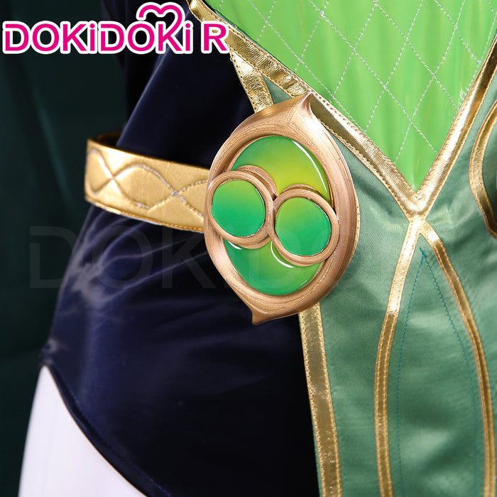 【Partially Ready For Ship】【Size S-3XL】DokiDoki-R Cosplay Costume Black Green Cloak Suit