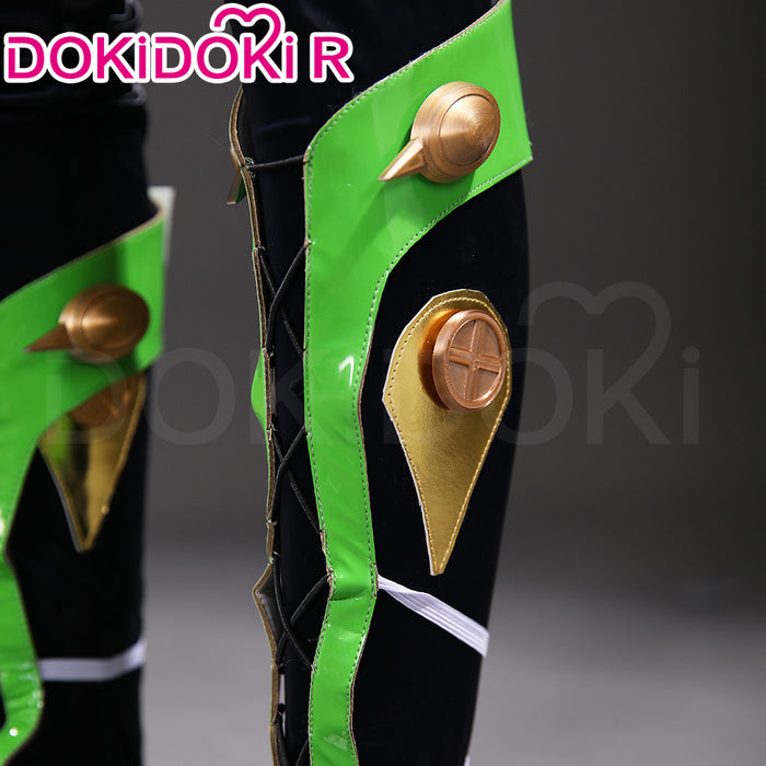 【Partially Ready For Ship】【Size S-3XL】DokiDoki-R Cosplay Costume Black Green Cloak Suit