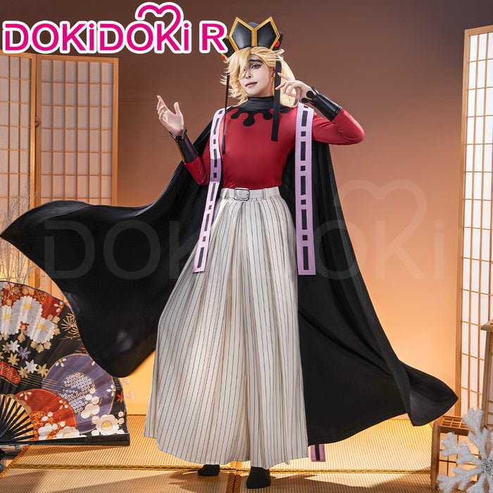 【Partially Ready For Ship】【Size XS-2XL】DokiDoki-R Anime Cosplay Costume Black Red Cape Long Sleeves Embroidery