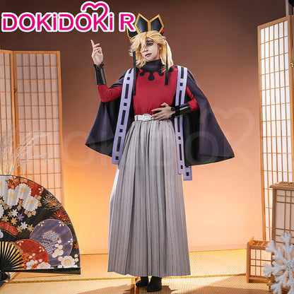 【Partially Ready For Ship】【Size XS-2XL】DokiDoki-R Anime Cosplay Costume Black Red Cape Long Sleeves Embroidery