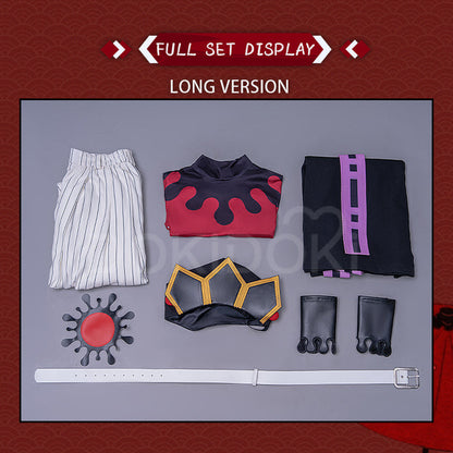 【Partially Ready For Ship】【Size XS-2XL】DokiDoki-R Anime Cosplay Costume Black Red Cape Long Sleeves Embroidery