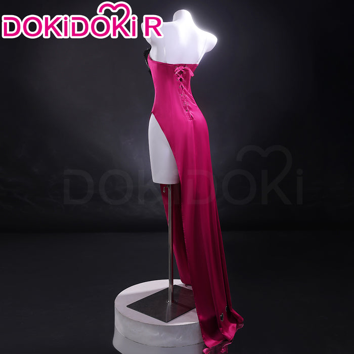 【Partially Ready For Ship】【Size XS-3XL】DokiDoki-R Anime Cosplay Costume Purplish-Red Black Heart Dress Satin / Sequins Strapless Formal Dress Gown