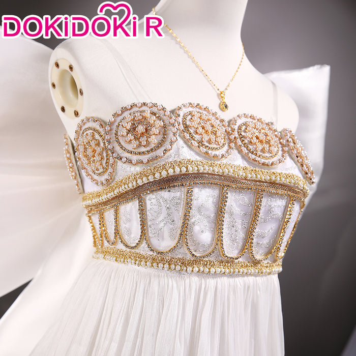 【Partially Ready For Ship】【Size XS-3XL】DokiDoki-R Anime Cosplay Costume White Princess Dress
