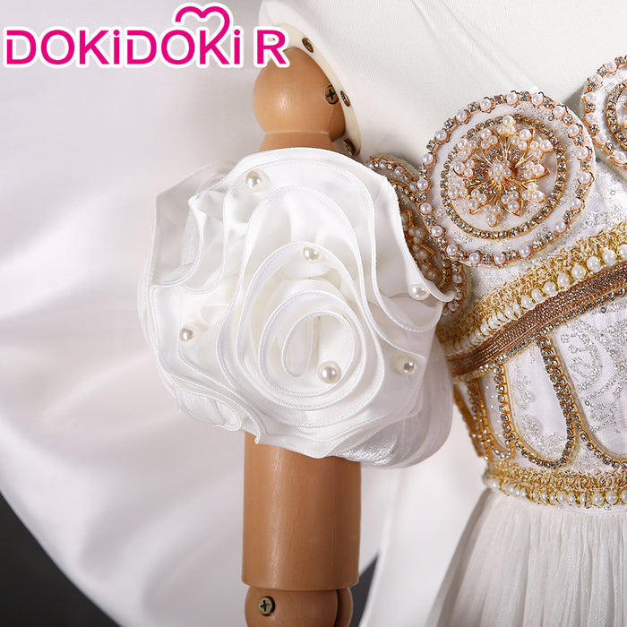 【Partially Ready For Ship】【Size XS-3XL】DokiDoki-R Anime Cosplay Costume White Princess Dress