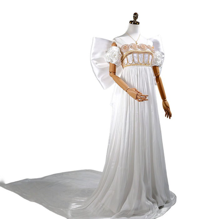 【Partially Ready For Ship】【Size XS-3XL】DokiDoki-R Anime Cosplay Costume White Princess Dress