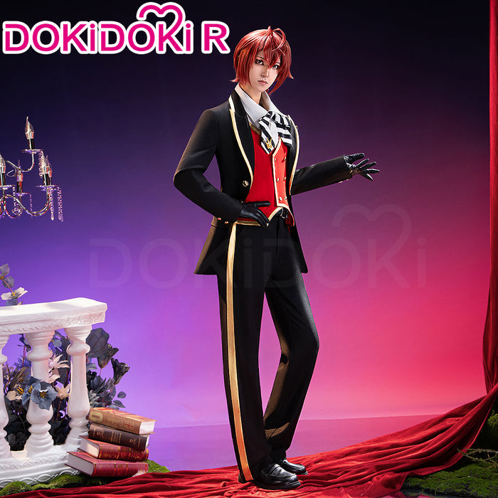 【Partially Ready For Ship】【SizeXS-XL】DokiDoki-R Game Cosplay Costume Red School Uniform Suit