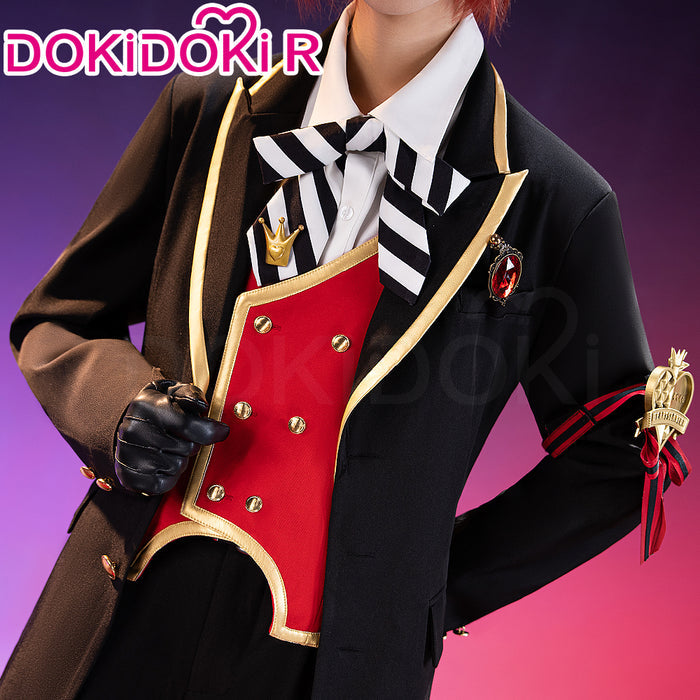 【Partially Ready For Ship】【SizeXS-XL】DokiDoki-R Game Cosplay Costume Red School Uniform Suit