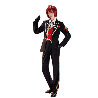【Partially Ready For Ship】【SizeXS-XL】DokiDoki-R Game Cosplay Costume Red School Uniform Suit