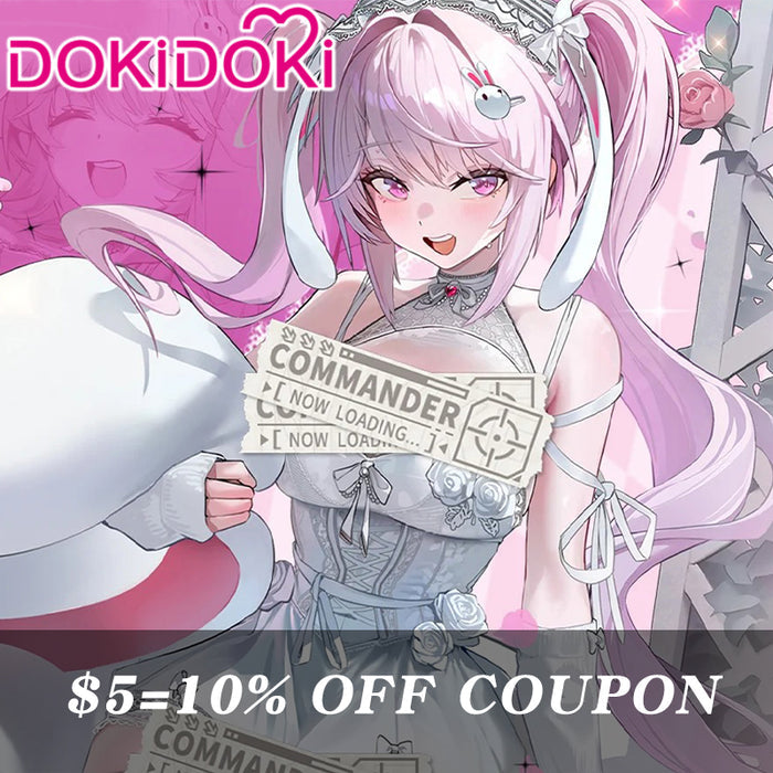 【POLL】$5 Deposit =10% OFF Coupon DokiDoki Game Cosplay Costume White Sexy Dress Fairy Tale Dream