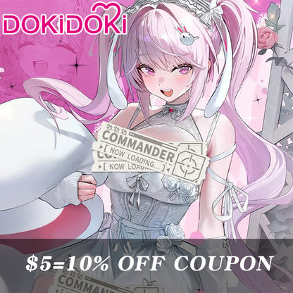 【POLL】$5 Deposit =10% OFF Coupon DokiDoki Game Cosplay Costume White Sexy Dress Fairy Tale Dream